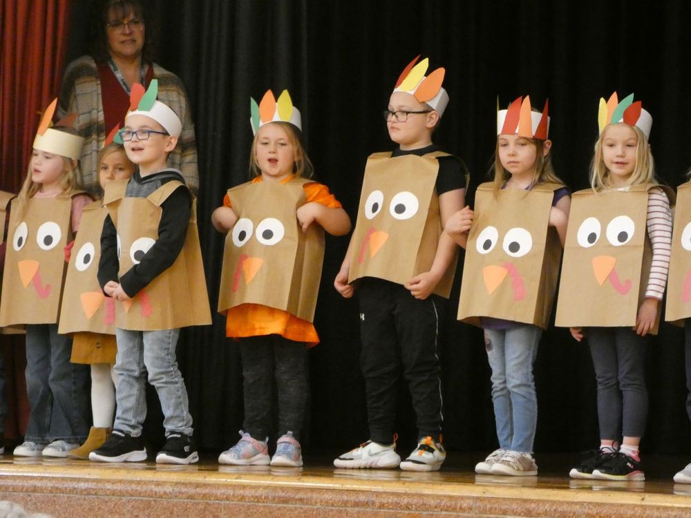 Students singing 