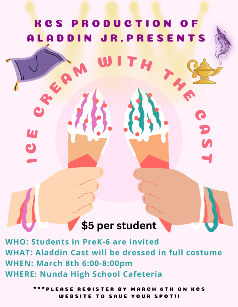 Aladdin Jr. Ice Cream with the Cast