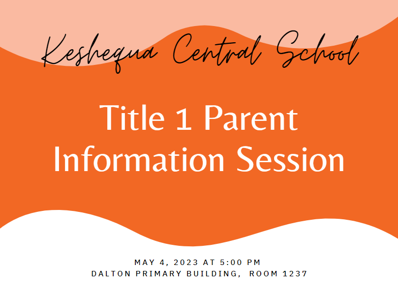 Title I Parent Information Meeting